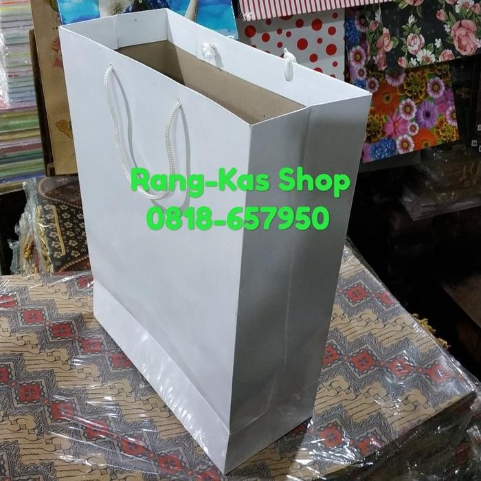 

Paperbag PUTIH XL karton Duplex Tebal