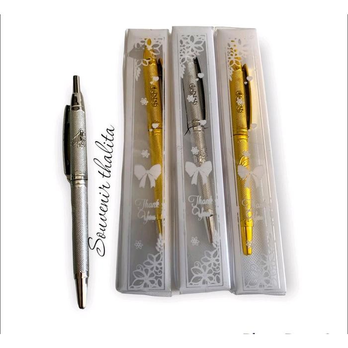 

Isi 50 Pcs Souvenir Pulpen Emas Perak Bunga Kemas Mika Souvenir Hadiah