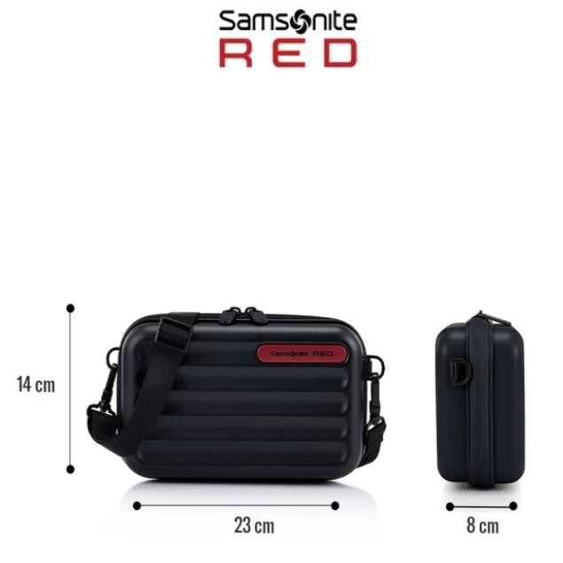 Samsonite Red Toiis C Hardcase Crossbody Clutch Bag_Black