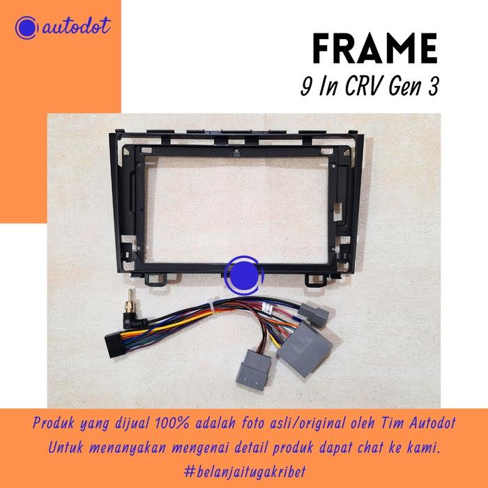 Frame Headunit Android 9 Inch Honda CRV Gen 3 / Frame Head Unit CRV