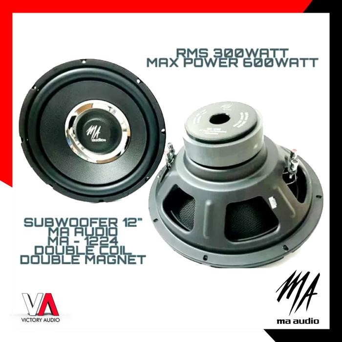 Subwoofer Pasif Audio Mobil MA Audio MA-1224 12 Inch Double Voice Coil