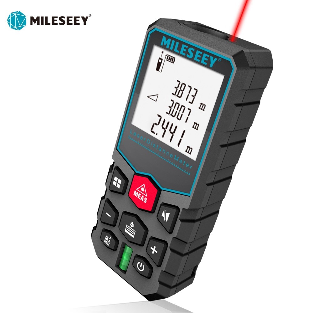 MILESEEY X5 Laser Tape Measure 40M 50M 60M 80M 100M 120M Laser Rangefinder Metre Laser