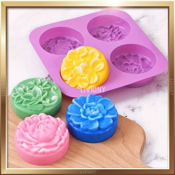 

Promo Cetakan Sabun Lilin Coklat Jelly Puding Silikon Bunga 4 Motif 4 Flower Berkualitas