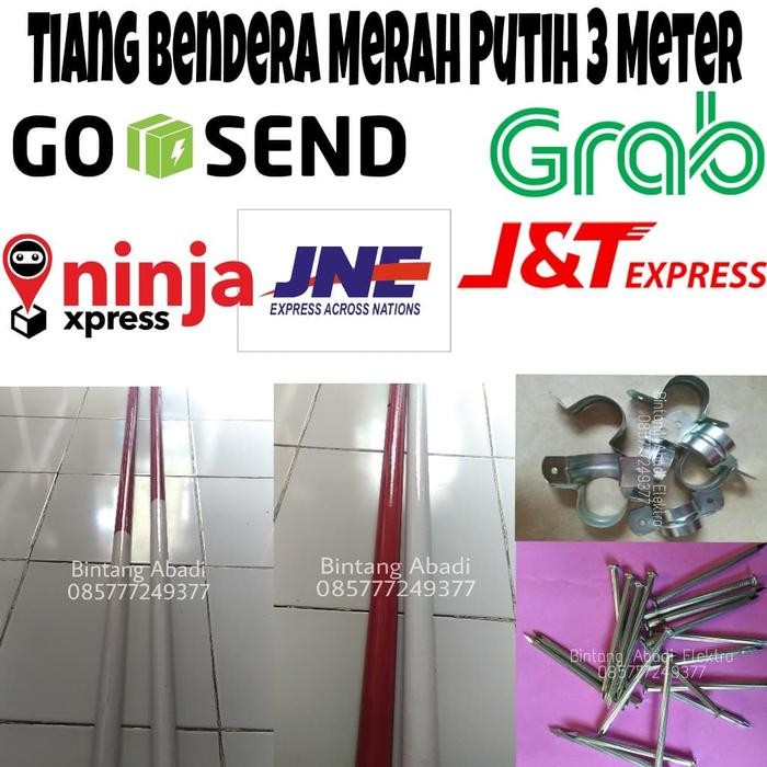 

Terlaris Tiang Bendera Merah Putih 3 Meter Outdoor 2 klem 4 paku SALE