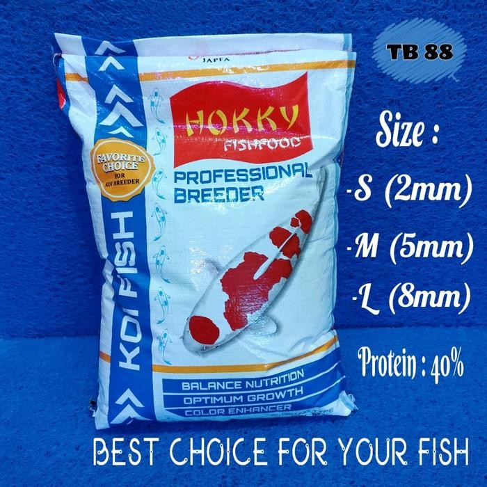 Pakan ikan koi hokky breeder 10kg size M L