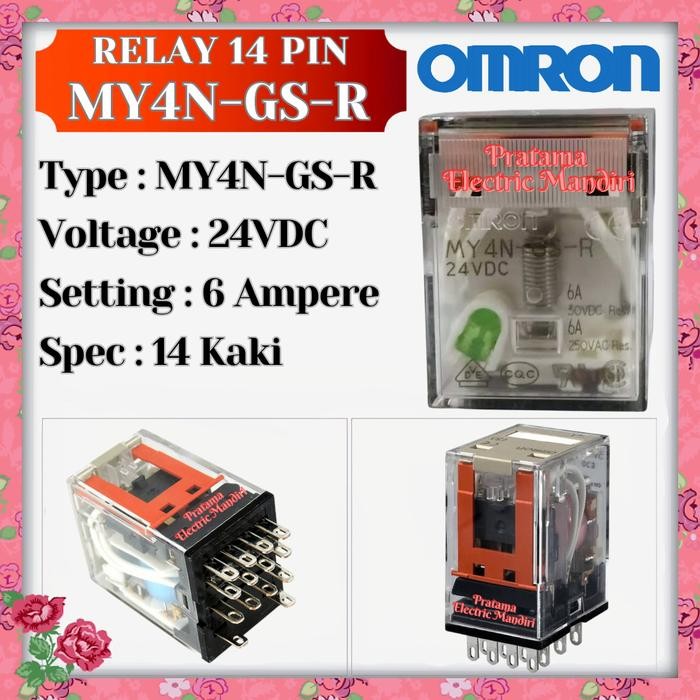 OMRON Relay MY4N-GS MY4N 24VDC 24V DC24 ORIGINAL