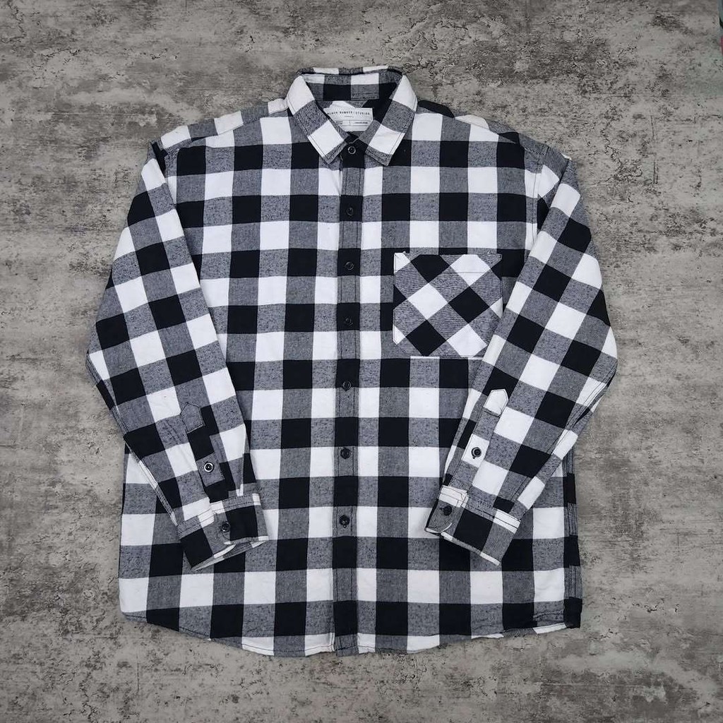 Kemeja BLACK NUMBER Flannel K065 - Size M
