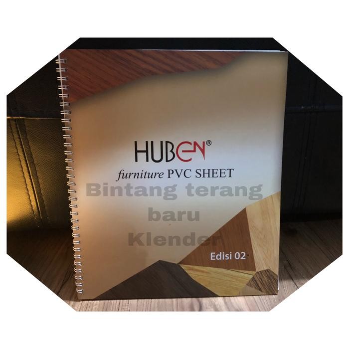 Huben Pvc Sheet Pl02 Hitam Dop / Deco Sheet / Decon Sheet / Taco Sheet Kode 1152