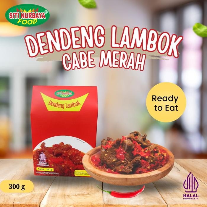 

DISKON Dendeng Lambok Cabe Merah & Hijau 300g Siti Nurbaya Food Makanan Khas Asli Minang Siap Saji