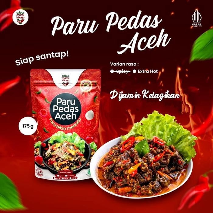

SIAPKIRIM DapurMamiKikas - Paru Pedas Bumbu Aceh - Makanan Instan Khas Aceh - Paru Spicy Dan Extra