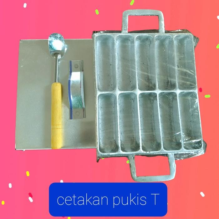Cetakan Kue Pukis T isi 10 + Sutil Mini
