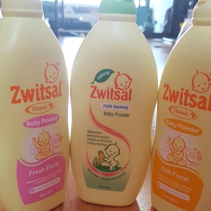 Zwitsal Classic Baby Powder Soft Floral 300gr Bedak 300gr