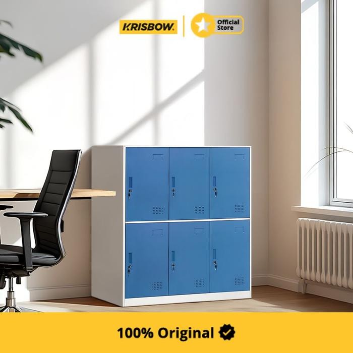 

NEW! MASTERSPACE LOKER 6 PINTU SL-A6 - BIRU