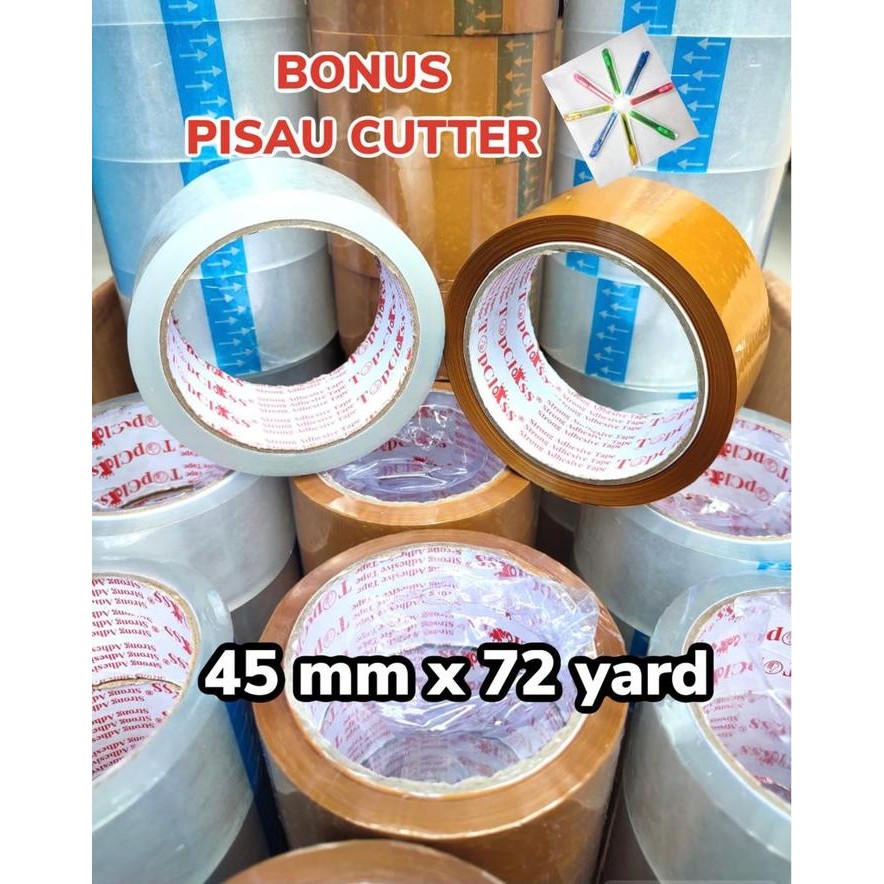 

LAKBAN BENING / COKLAT 2" (45MM x 72Y) Murah Harga DUSAN isi 72 pcs