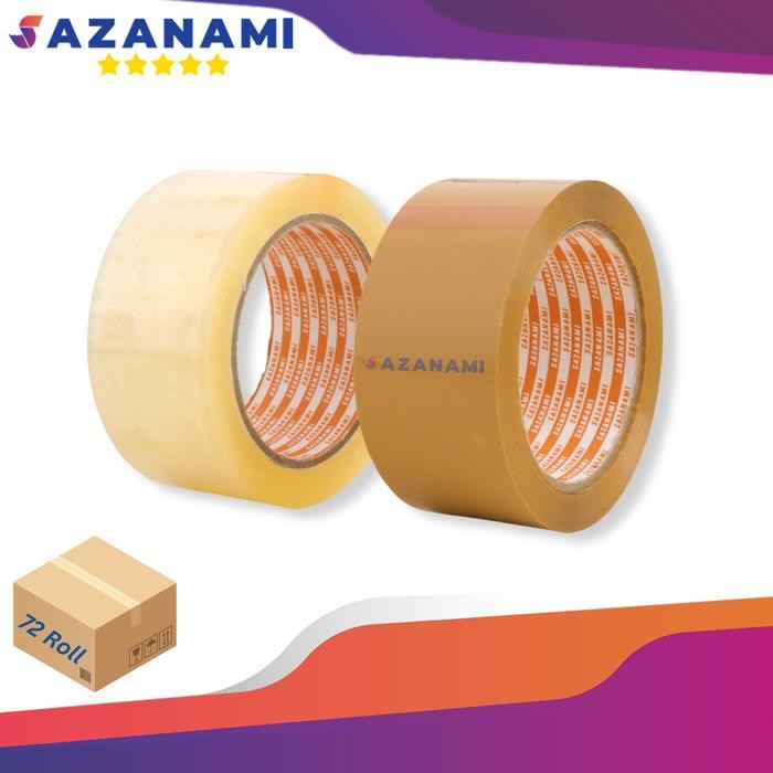 

1 Box Lakban Opp bening 2 Inch x100y sazanami Tape isolasi (gojek)