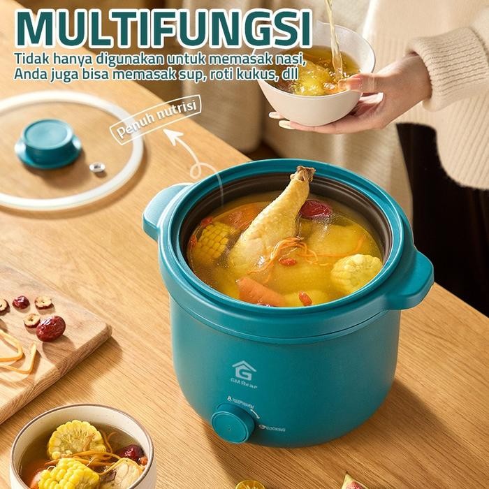 Gm Bear Smart Rice Cooker 0.8 Liter P0495 - Penanak Nasi Multifungsi Gratisongkir