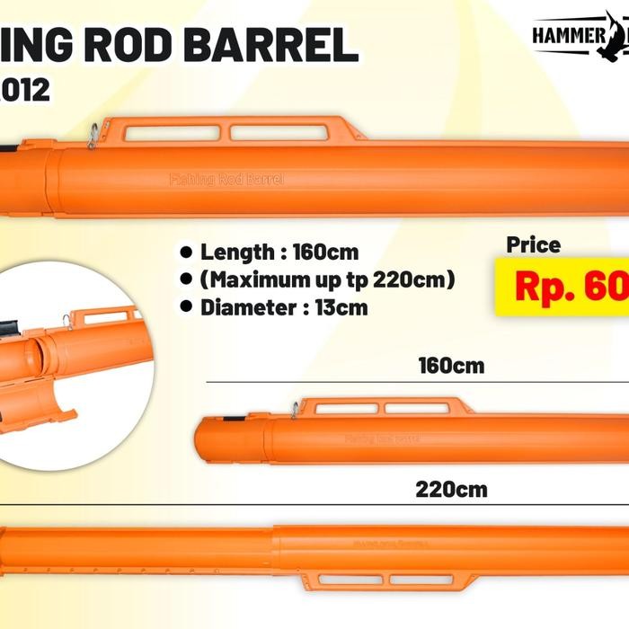 HAMMERHEAD FISHING ROD BARREL- TABUNG JORAN PANCING & KOPER PANCING