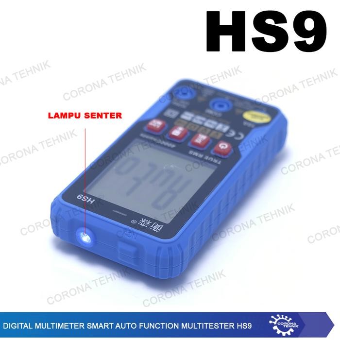 Terbagus Digital Multimeter Smart Auto Function Multitester Hs9