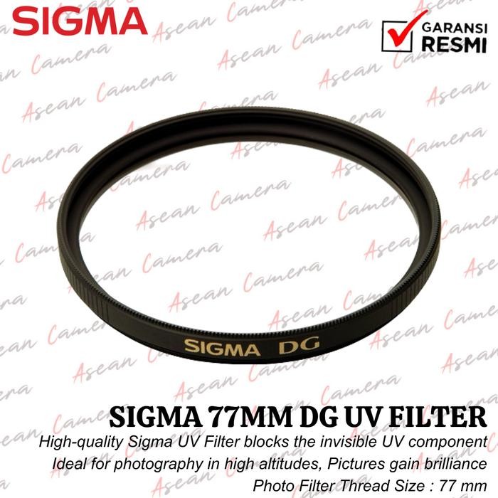 Sigma 77mm DG UV Filter Sigma Filter UV Protector Camera 77mm