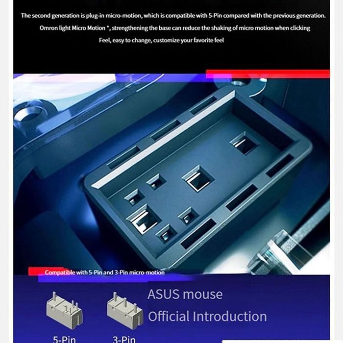 Omron D2Fp-Fn2 Optical Micro Switch Mouse - Tombol Klik Mouse #Gratisongkir