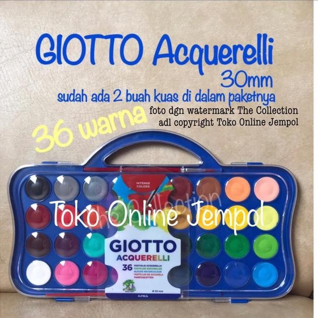 

ATK0626GT 36 warna Giotto Acquerelli 353600 watercolour block cat air