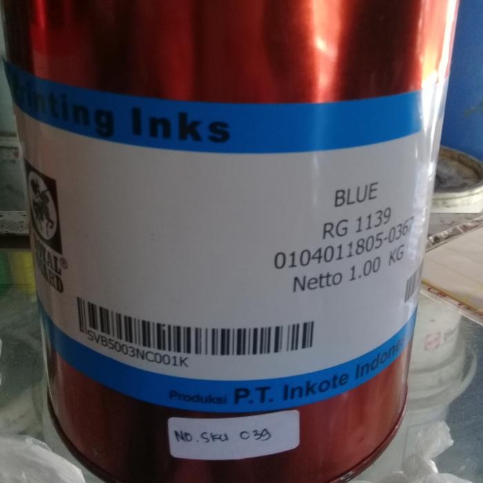 

RG 1139 Blue cat sablon basis minyak royal guard