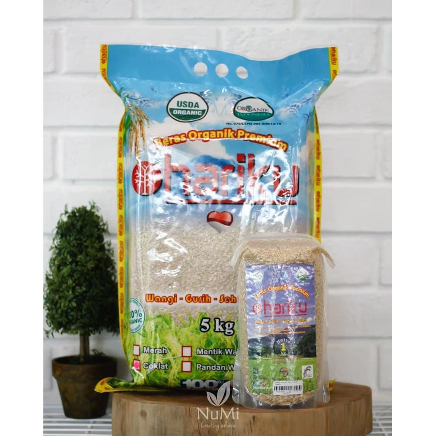 

2kg Organic Brown Rice Beras Cokelat Beras Coklat Organik HARIKU