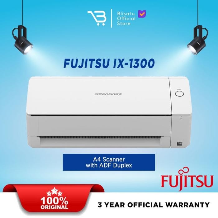 Termurah Fujitsu Scansnap S1300I Portable Scanner