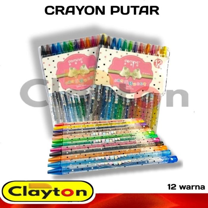 

Crayon Putar Panjang 12 Dan 24 warna Dominic / Crayon / Pensil Warna Putar 12 24 Warna / Rotating