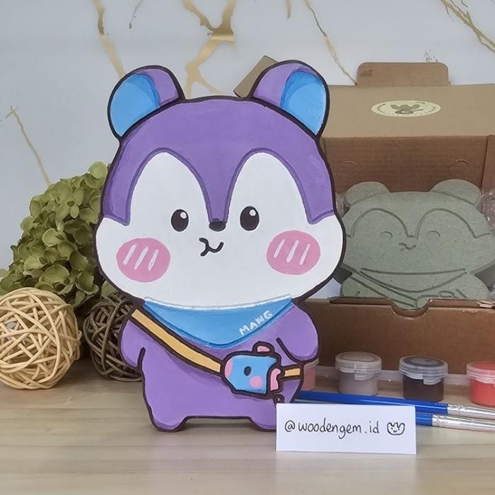 

DIY Wood Character Painting Mewarnai Melukis Mainan Edukatif Anak Hampers Souvenir Kayu Karakter