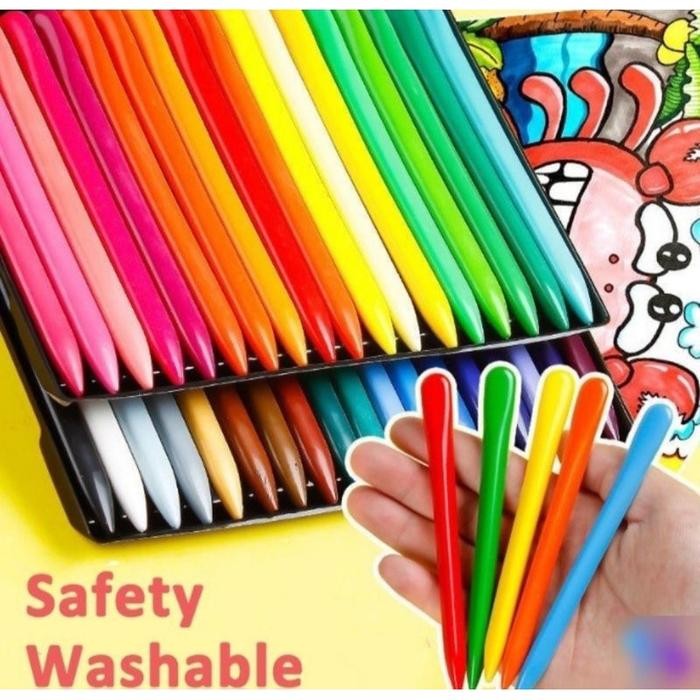 

Crayon/Krayon Plastk 12/24/36 Tidak Mengotori Tangan