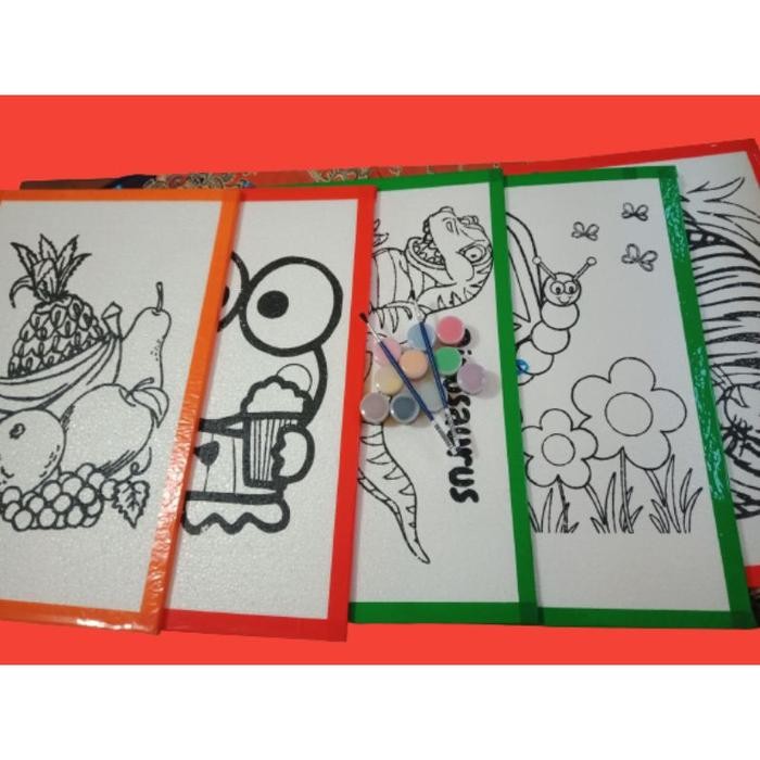 

Media lukis sterefoam 1 set(5 lukis sterefoam+kuas+10 cat air)