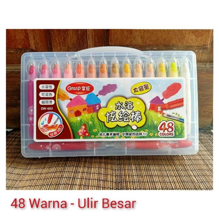 

Krayon Crayon Grasp 48 Ulir Besar Warna Krayon lembut Krayon Mewah Krayon Juara Lomba Peralatan
