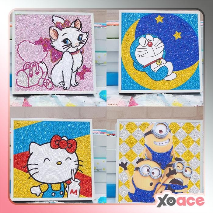 

DIY 5D Diamond Painting Lukisan Berlian Karakter Dengan Frame 20x20