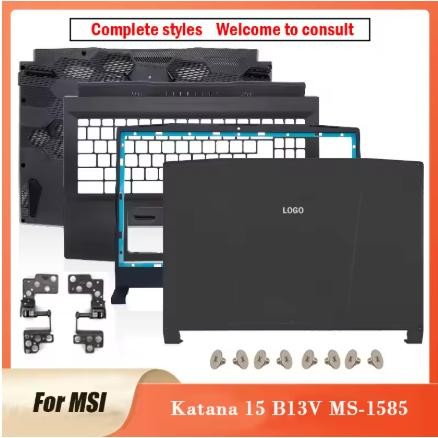New Original For MSI Katana 15 B13V MS-1585 Series Laptop LCD Back Cover Front Bezel Palmrest Bottom