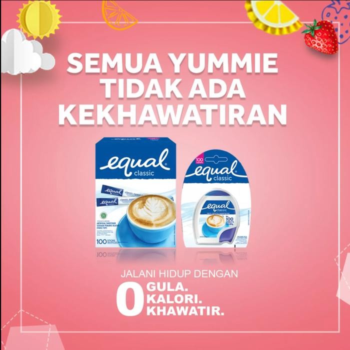 

FyZ EQUAL CLASSIC TABLET SWEETENER ZERO CALORIE PEMANIS PENGGANTI GULA