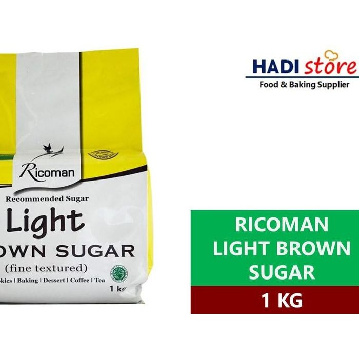 

FyZ RICOMAN LIGHT BROWN SUGAR GULA TEBU COKLAT - 1 KG