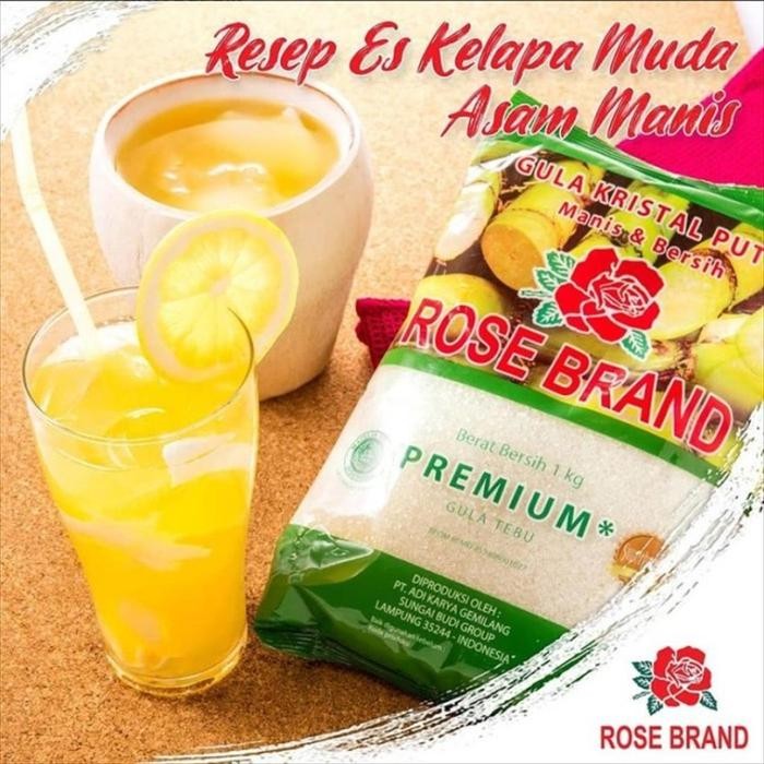 

FyZ Rose Brand Gula Kristal Putih Premium Tebu 1 kg Rosebrand Sugar Pasir