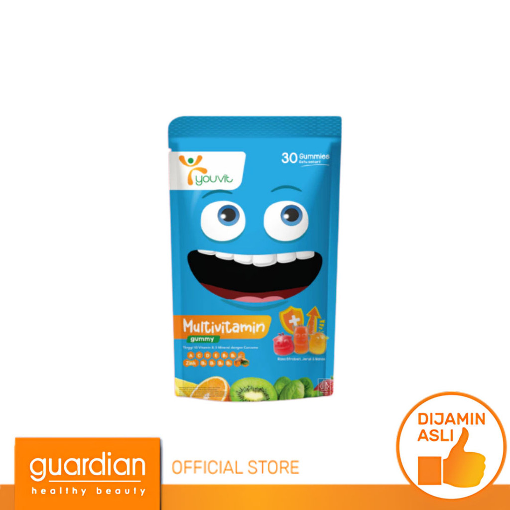 Youvit Multivitamin Gummy - Gumy Anak untuk Tumbuh Kembang dengan Vitamin C, Vitamin D, Zink, Sayur,