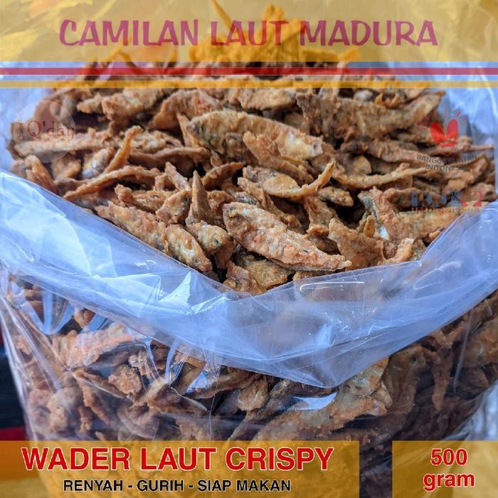 

ASLI Ikan Wader Crispy Gurih Renyah Siap Makan 500 gram Asli Alami Camilan Laut ra n Santai Cocok
