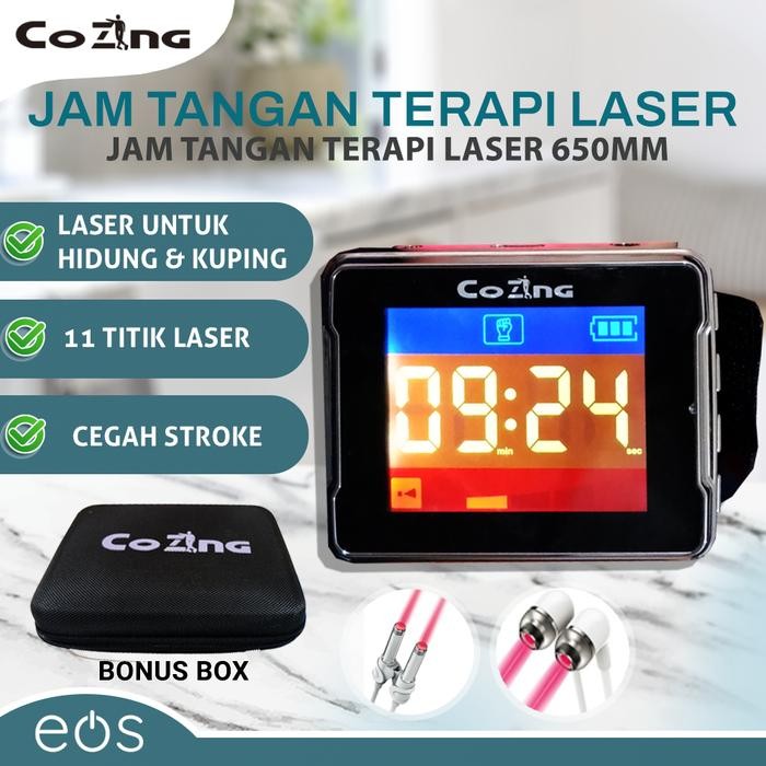 Jam tangan kesehatan laser 650 mm hidung telinga theraphy watch laser