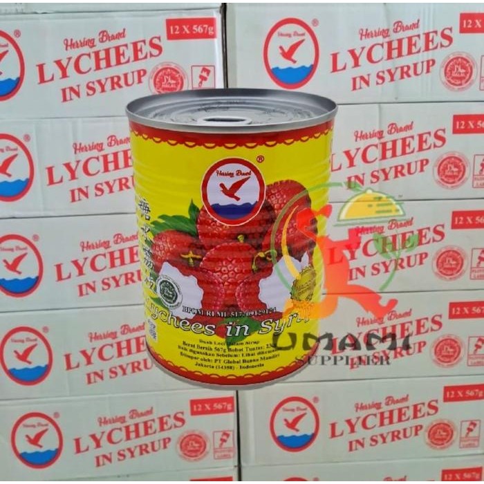 

Gdh Herring Brand Leci Kaleng / lychee in syrup 567gr (1Karton isi 12can)