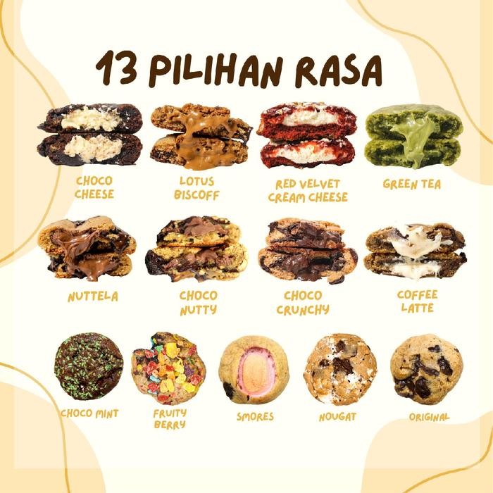 

Ger 1 box isi 6 soft cookies bisa pilih rasa