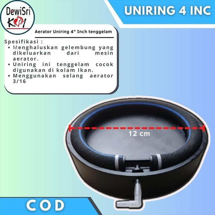 Sale Aerator Uniring 4 Inch Diffuser Gelembung Udara Tenggelam Pemberat Uniring