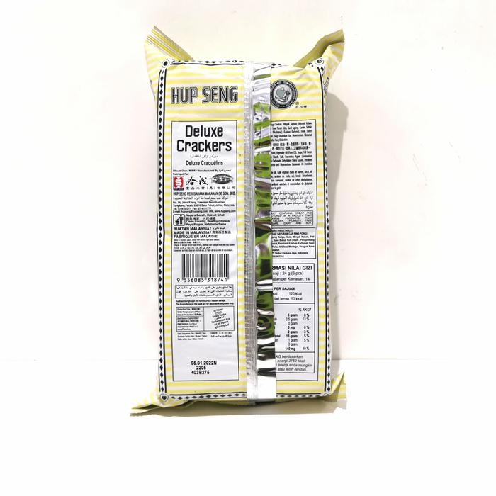 

Ger Hup Seng Deluxe Crackers Vegetable 330 gram Biskuit Hup Seng