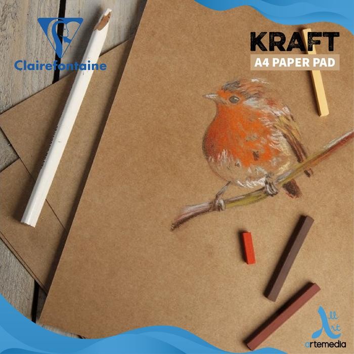 

Buku Sketsa Clairefontaine A4 Kraft Brown Paper Pad Gratisongkir
