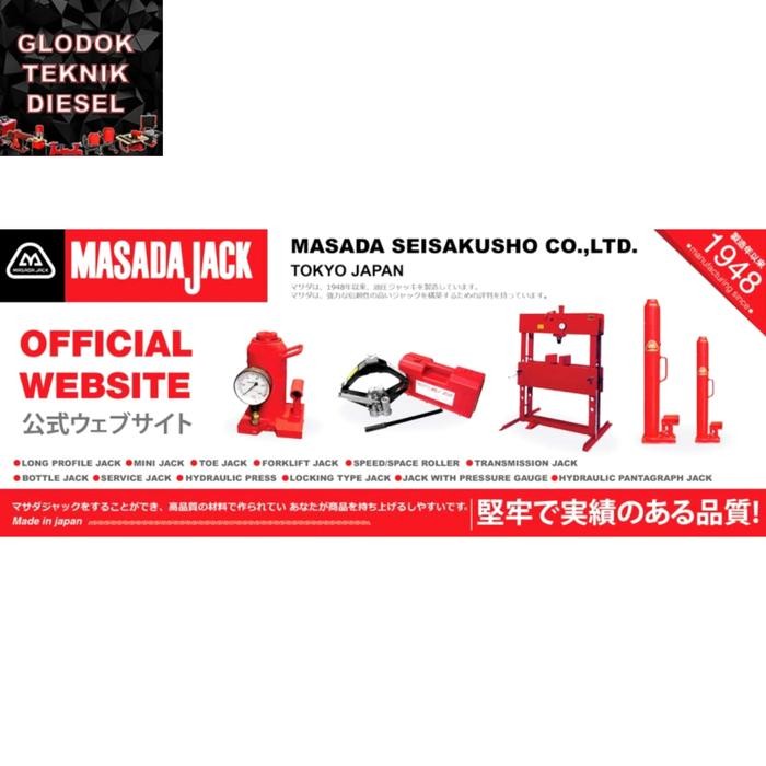 Dongkrak Botol 30 Ton MASADA JAPAN Best Quality