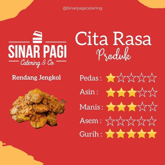 

Gdh RENDANG JENGKOL SINAR PAGI KEMASAN VACUUM STERIL TAHAN LAMA