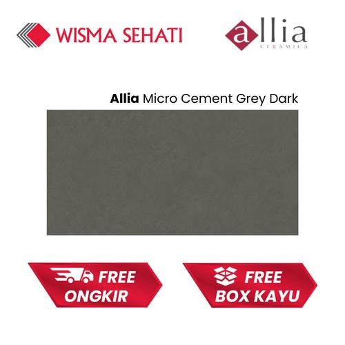 Granit TIles 90x180 Allia Micro Cement Grey Dark