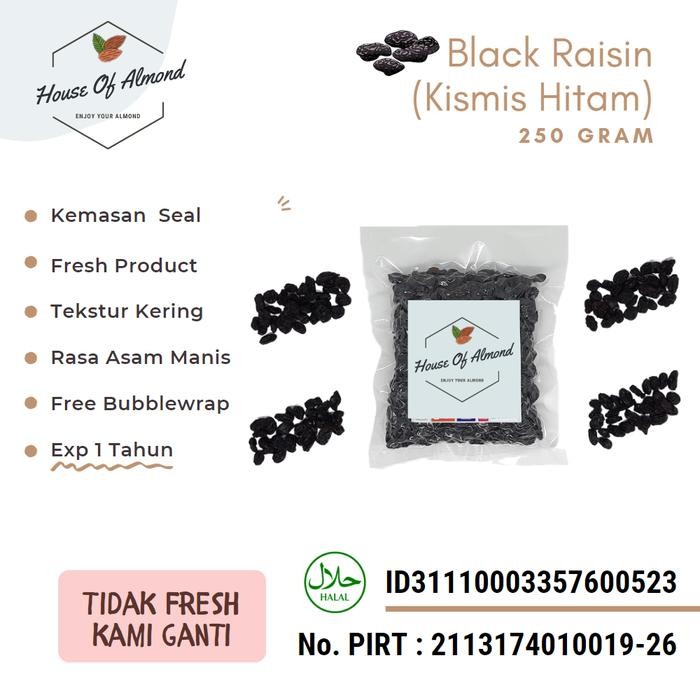 

Gdh Kismis / Organic Black Raisins 250gr
